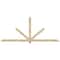 Ekena Millwork Kennewick Rough Sawn Timber Gable Bracket, Douglas Fir, 108"W x 45"H x 2"D x 4"F, 10/12 Pitch GBW108X45X0204KEN00RDF - alternate 1